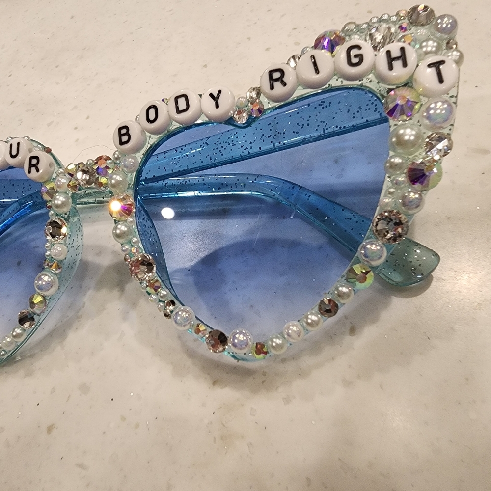 Backstreet Boys Bling Sunglasses Crystal Lyric Sphere Tour Custom Heart Set Of 4 - Picture 12 of 17